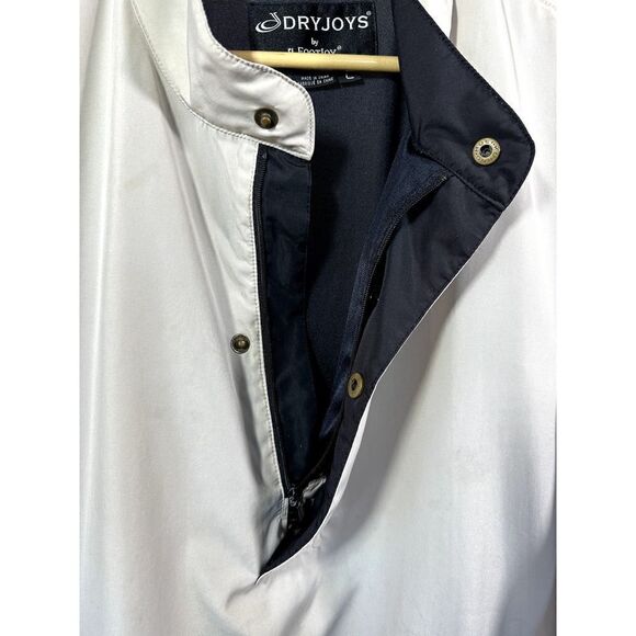 FOOTJOY DRYJOYS Men's Short Sleeve 1/2 Zip Golf Rain Jacket Beige Size Large - Picture 4 of 16